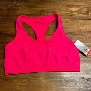 Hanes size xxl bright pink sports bra NWT